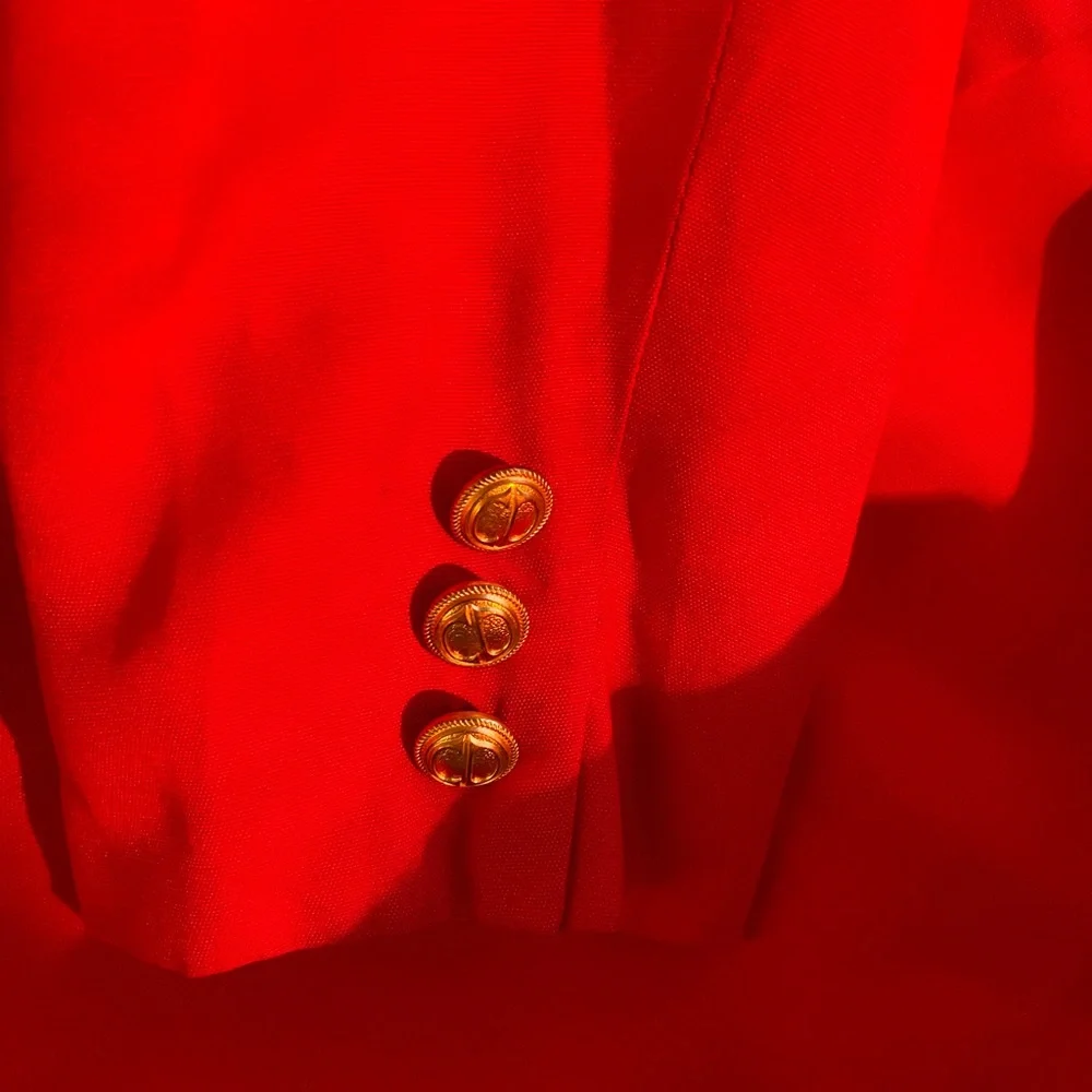 CHRISTIAN DIOR double breasted BLAZER WITH GOLD BUTTON SIZE 6🔥